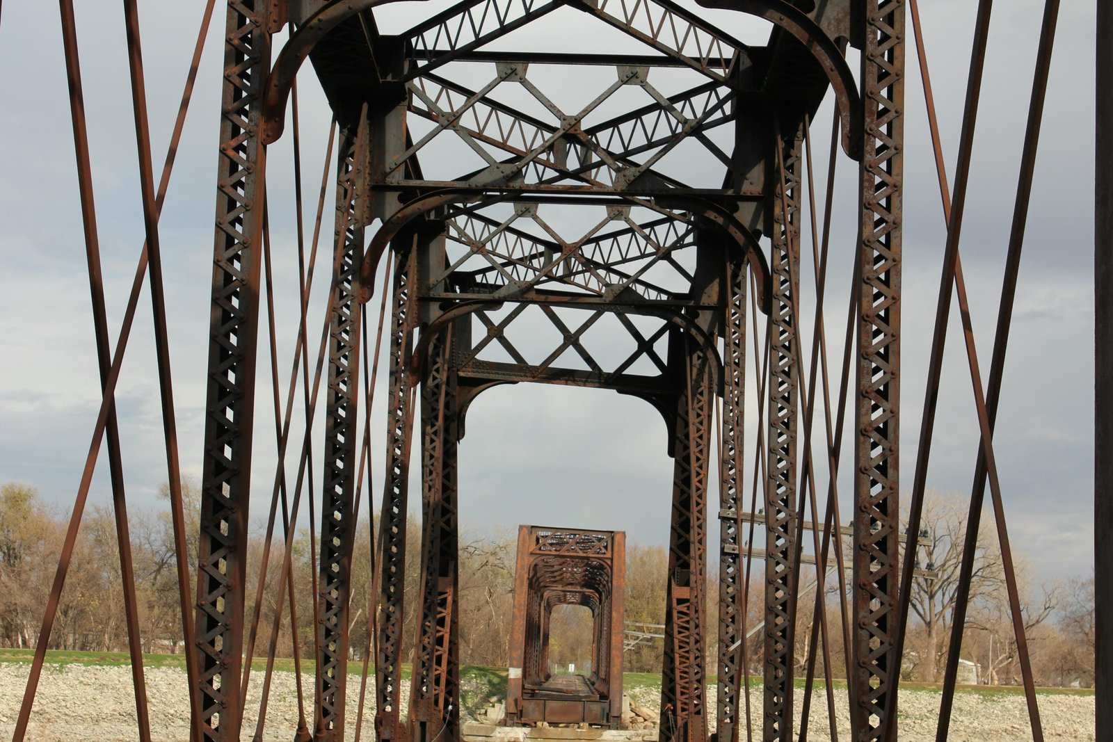 Truss details during demolition